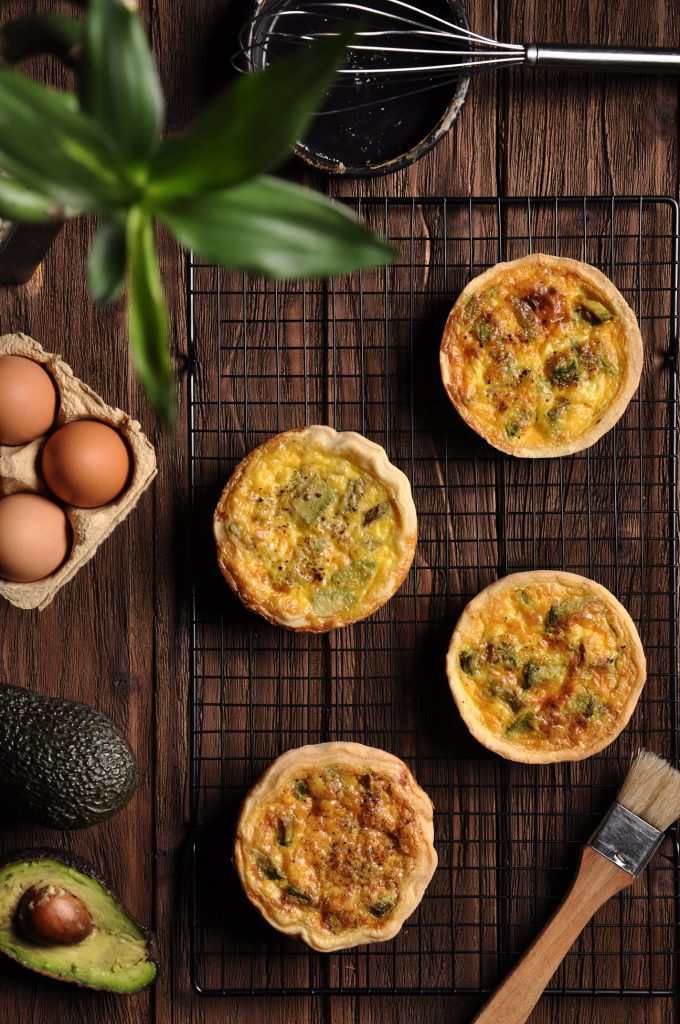 Quiche con avocado